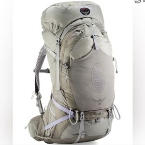 Osprey Aura 65 AG Backpack in Tan and Gray